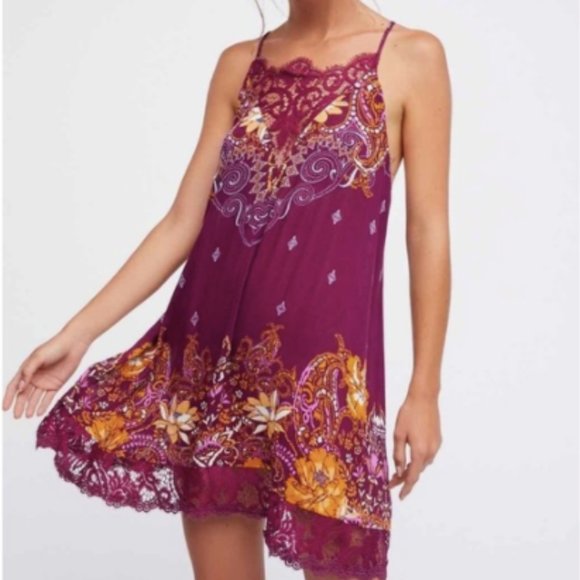 Free People Dresses & Skirts - Free People I NWT Wine Combo Dress Size Small